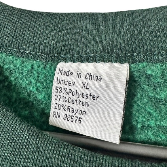 Jameson Forest Green Crewneck Sweater for Men XL Unisex Warm Vintage Comfy Soft - Picture 5 of 10